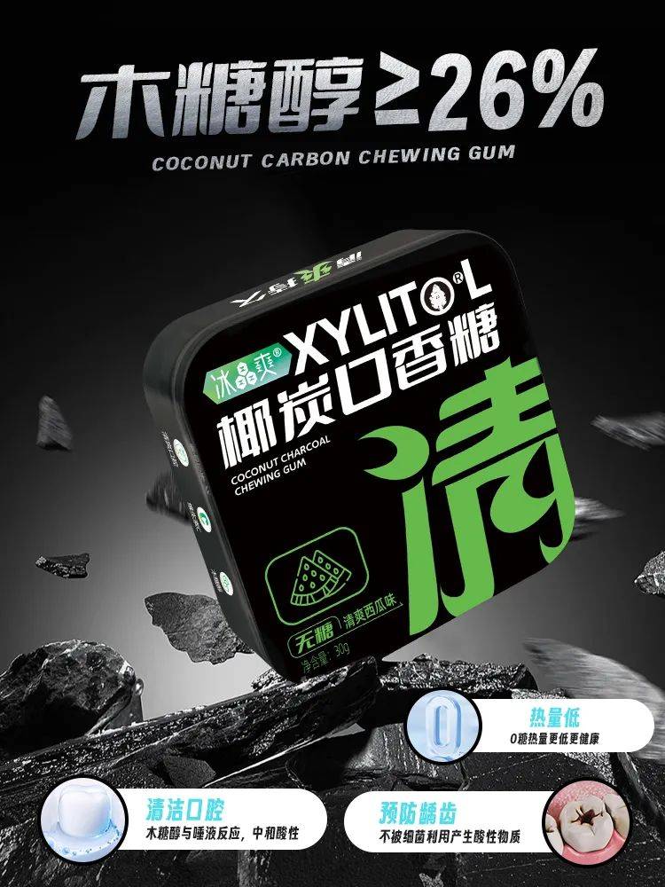 口香糖正掀起糖果界“黑科技”风暴j9国际站打破常规！这款黑黑的(图2)